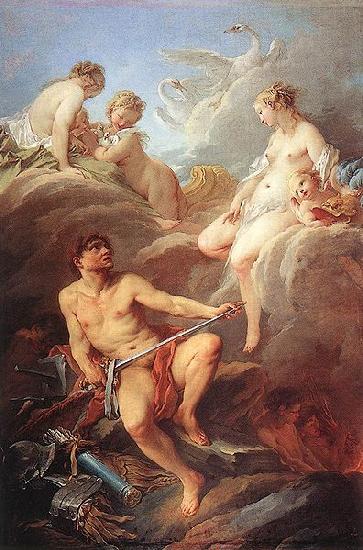 Francois Boucher Venus Asking Vulcan for Arms for Aeneas oil painting image
